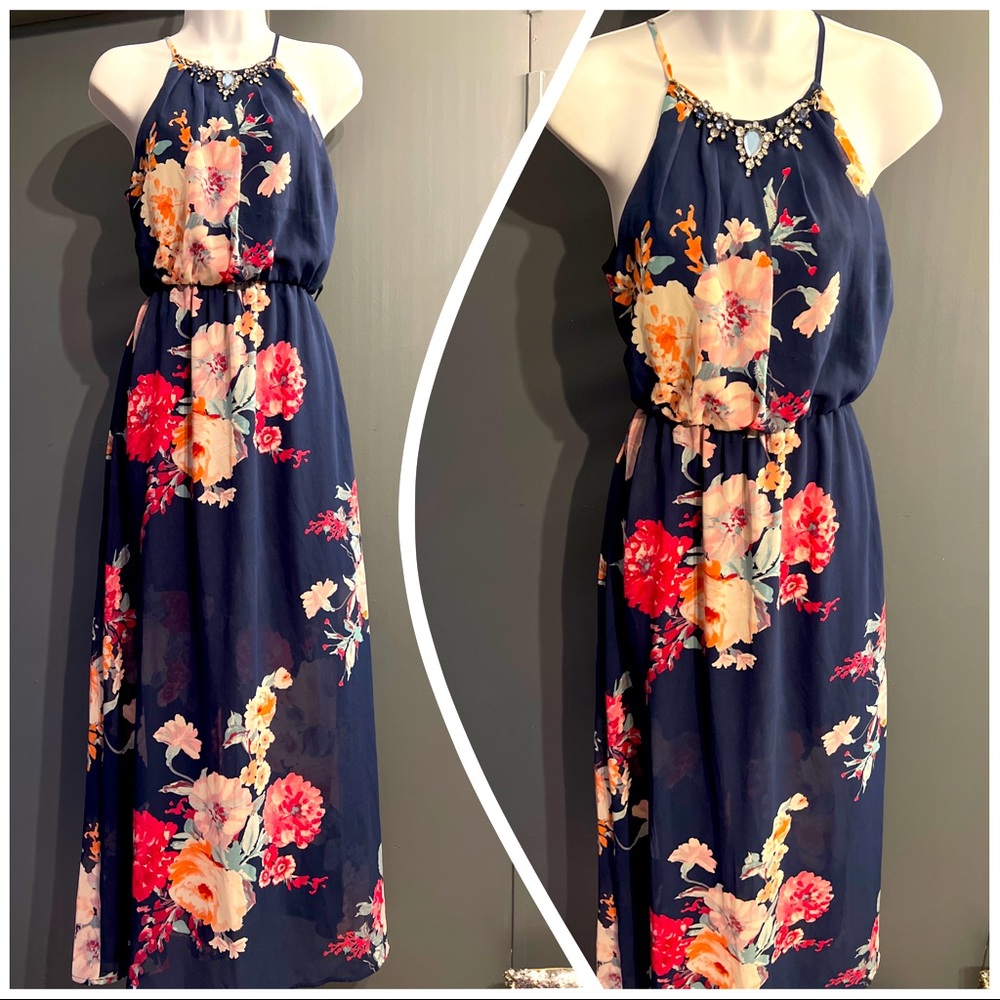 Crystal Doll Mesh Maxi Dress